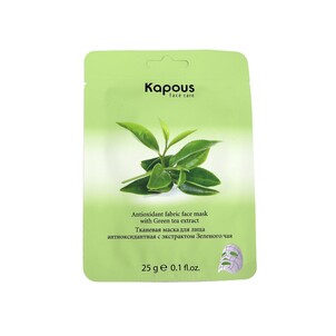 Тканевая маска для лица антиоксидантная с экстрактом Зеленого чая 25 г